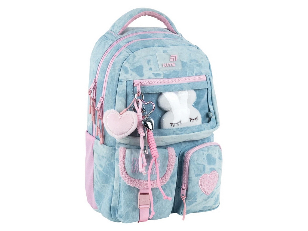 Брелок-підвіска Kite K26-3002-40 з м’яким серцем і декоративним ключем