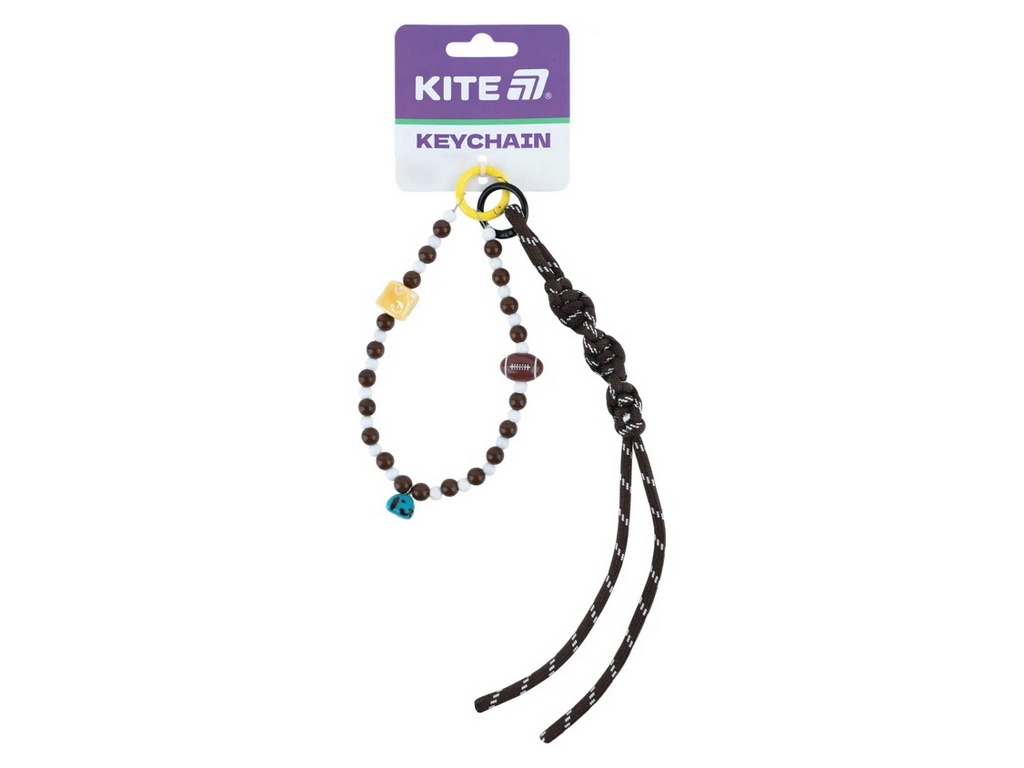Брелок-підвіска Kite K26-3002-43 з намистинами та довгими шнурами