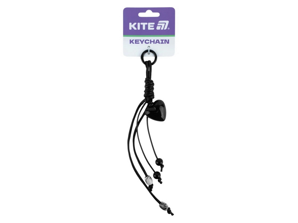 Брелок-підвіска Kite  K26-3002-46 із серцем, намистинами та декоративними шнурами