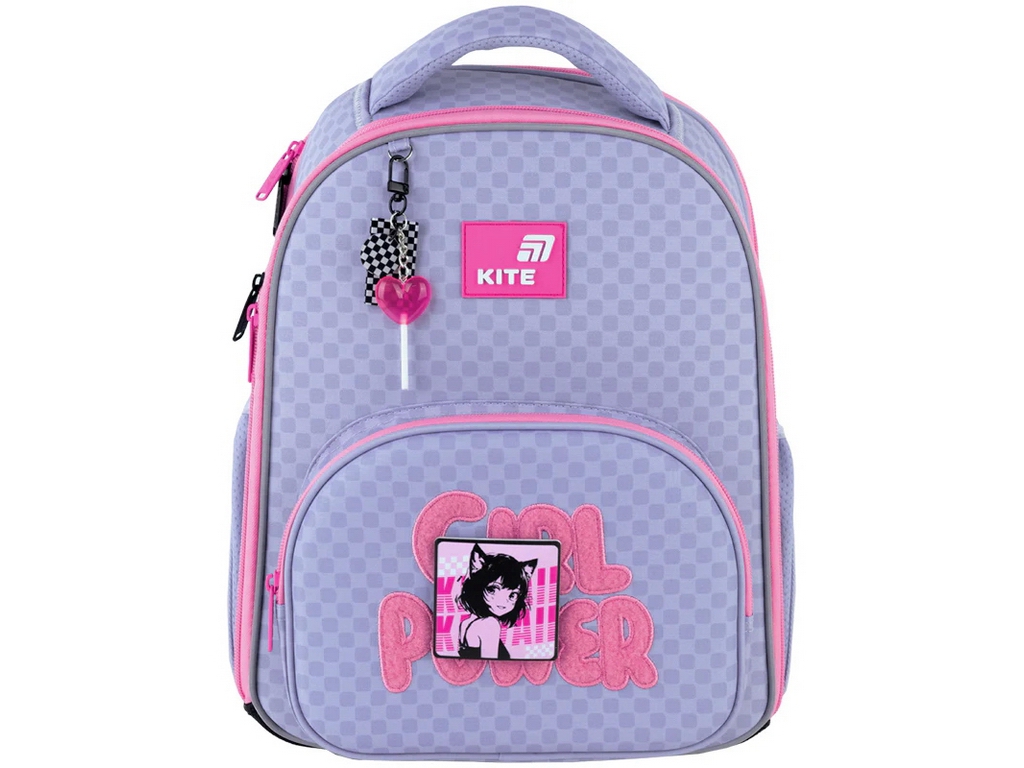 Бейдж на липучці Anime Girl, 6,7×6,7 см, гумовий, Kite