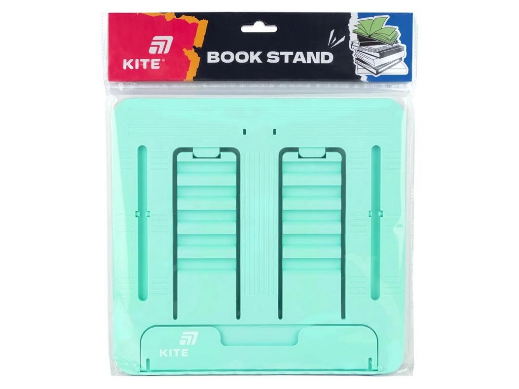 Підставка для книг Kite K26-330-3, регульований кут нахилу, бірюзова