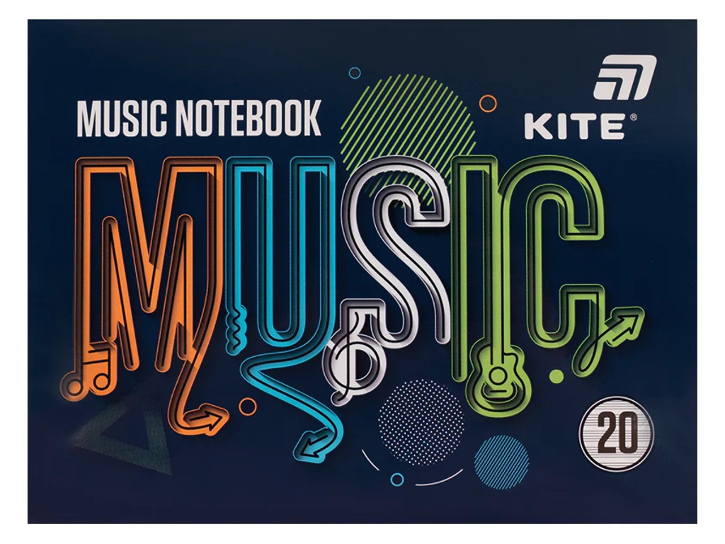 Тетрадь для нот Kite Music K26-405, A5, 20 листов