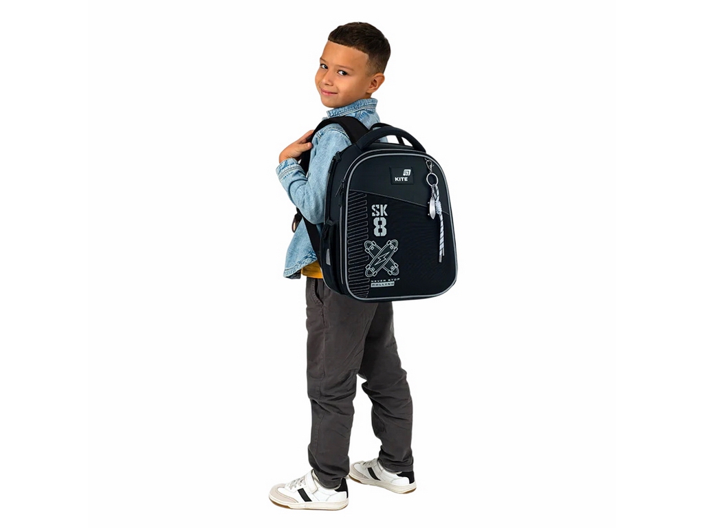 Рюкзак каркасный ортопедический Kite Education Skate, 36,5 см, светоотражающие элементы, Kite