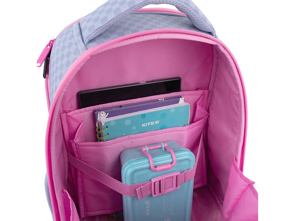 Рюкзак каркасний ортопедичний Kite Education Girl's Power, 38 см, світловідбивні елементи, Kite
