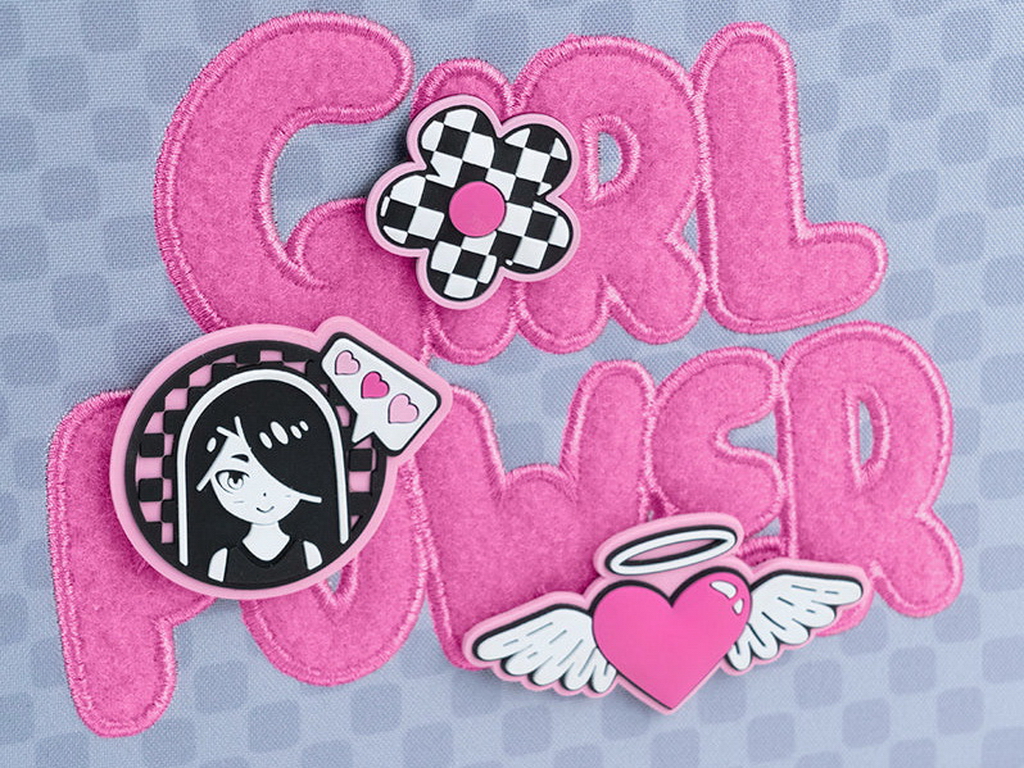 Рюкзак каркасний ортопедичний Kite Education Girl's Power, 38 см, світловідбивні елементи, Kite