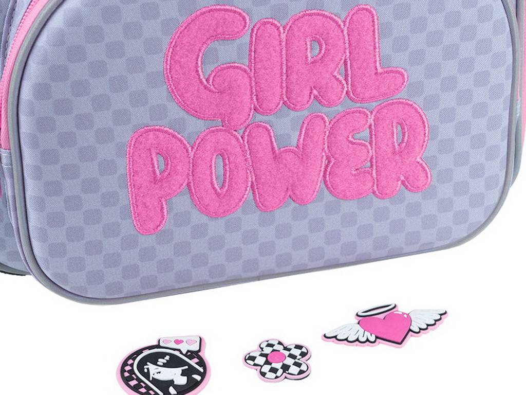 Рюкзак каркасний ортопедичний Kite Education Girl's Power, 38 см, світловідбивні елементи, Kite
