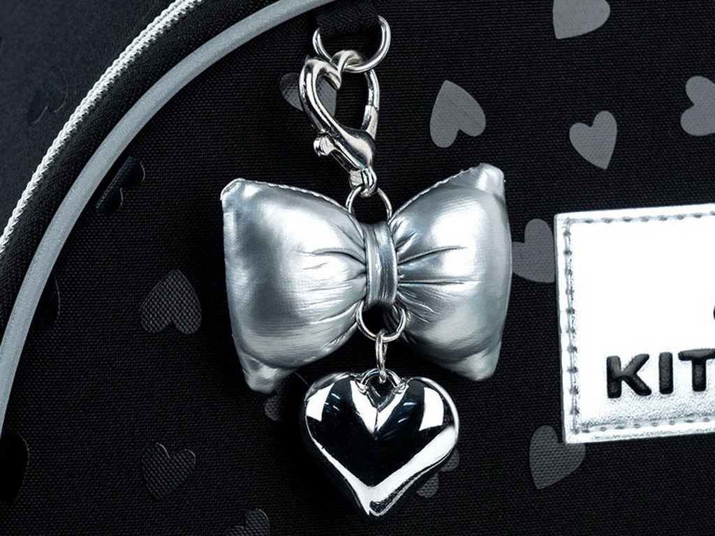 Рюкзак каркасный ортопедический Kite Education Black&amp;Silver, 38 см, светоотражающие элементы