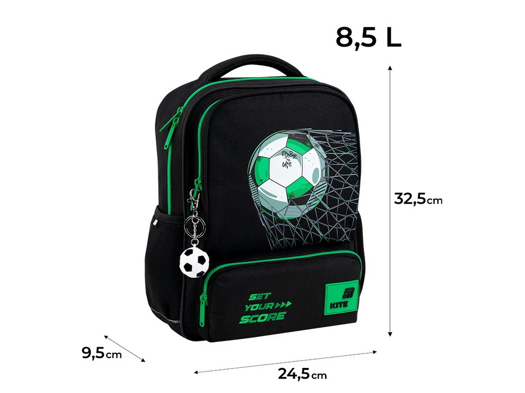 Детский рюкзак с брелком Kite Football K26-559XS-2