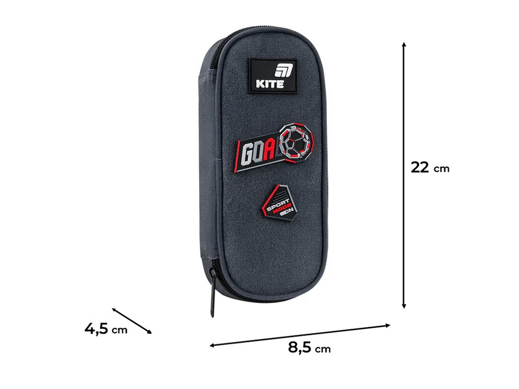 Пенал на 1 відділення Kite Sport Mode K26-599-14