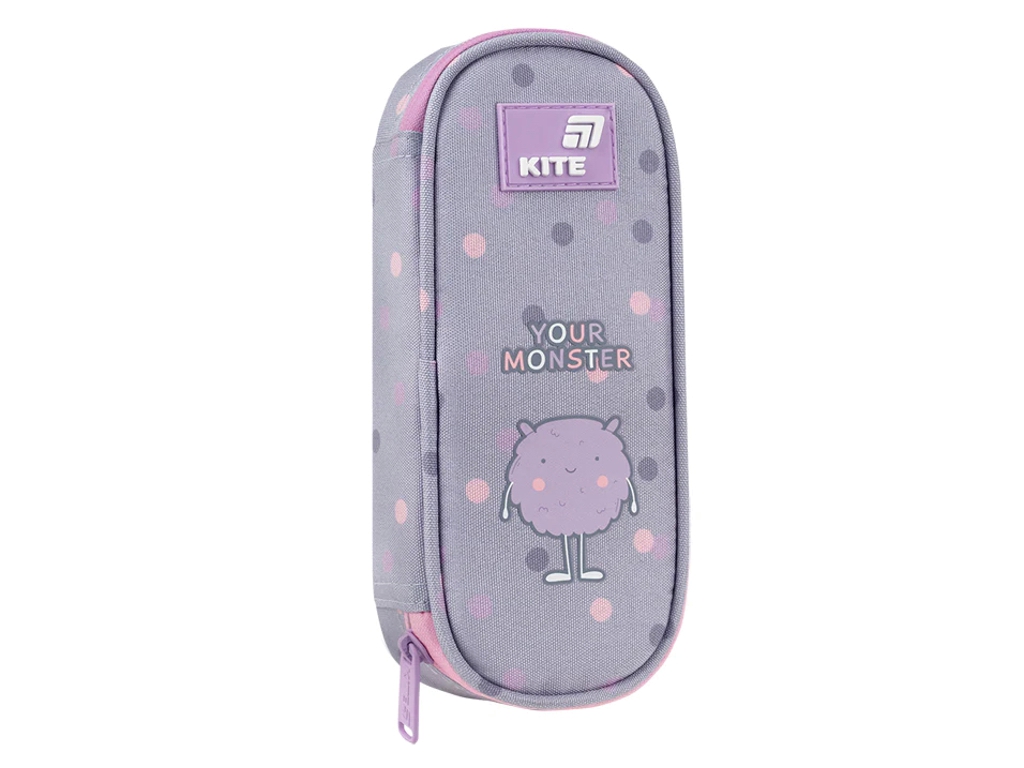 Пенал на 1 вдділення з органайзером Kite Cute Monster K26-599-17