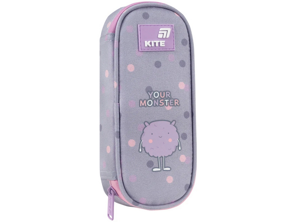 Пенал на 1 вдділення з органайзером Kite Cute Monster K26-599-17