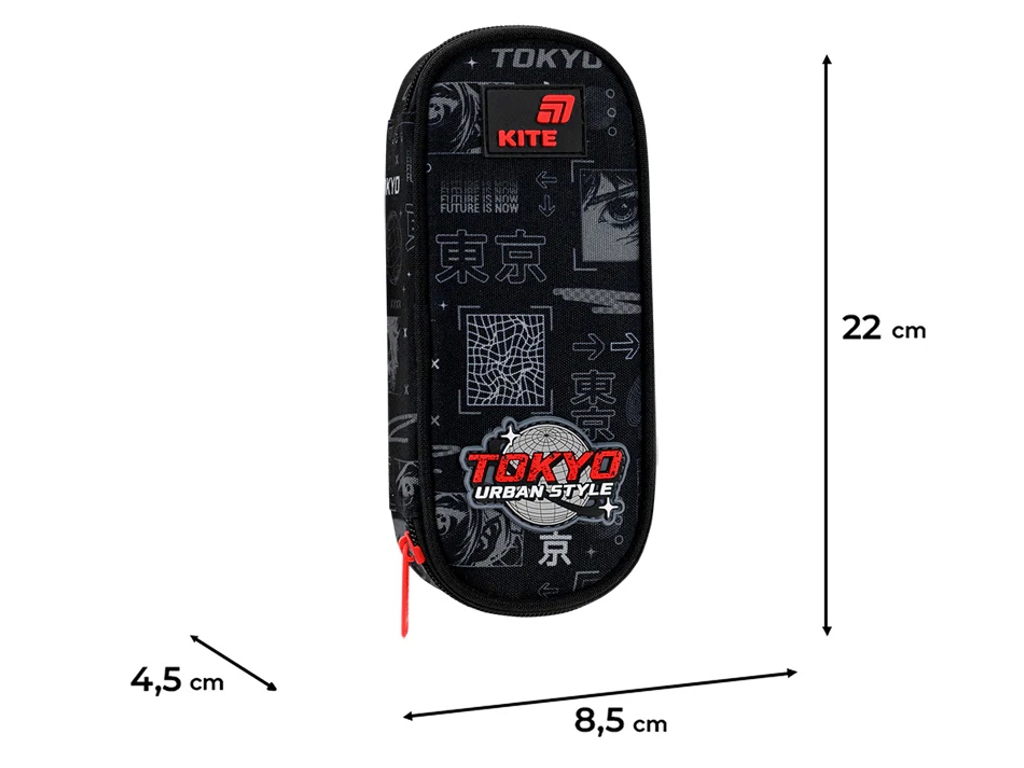 Пенал на 1 відділення Kite Tokyo K26-599-18