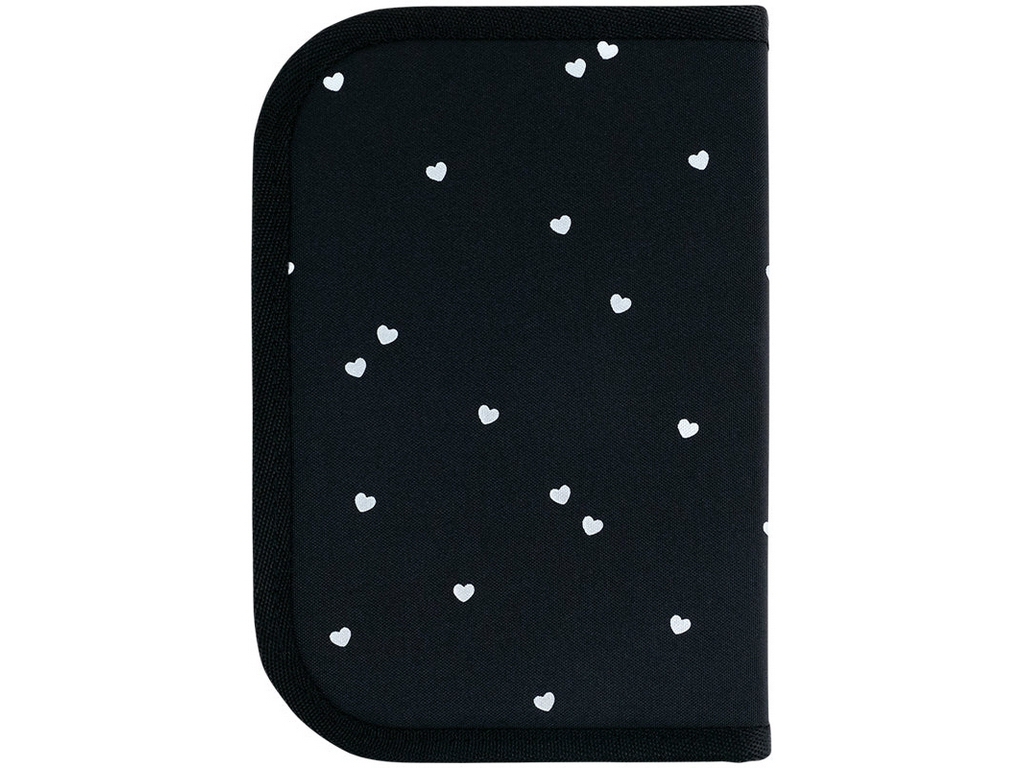 Пенал на 1 відділення Kite Black&Silver K26-622-5, 2 відворота