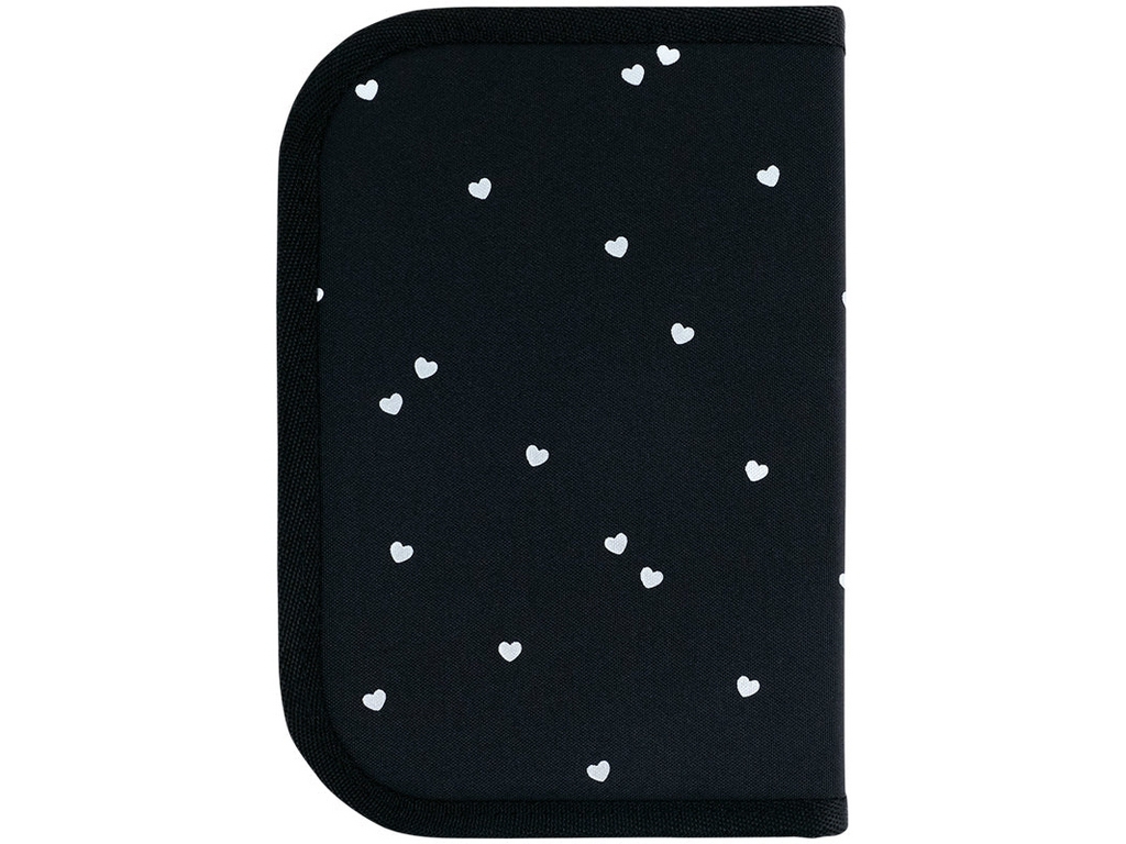 Пенал з наповненням Black&Silver, 1 відділення, 2 відвороти, Kite K26-622H-5