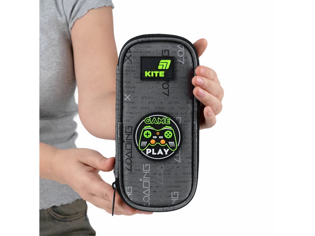 Пенал м’який з органайзером Kite Good Game K26-662-2, 21 см, на блискавці, Kite