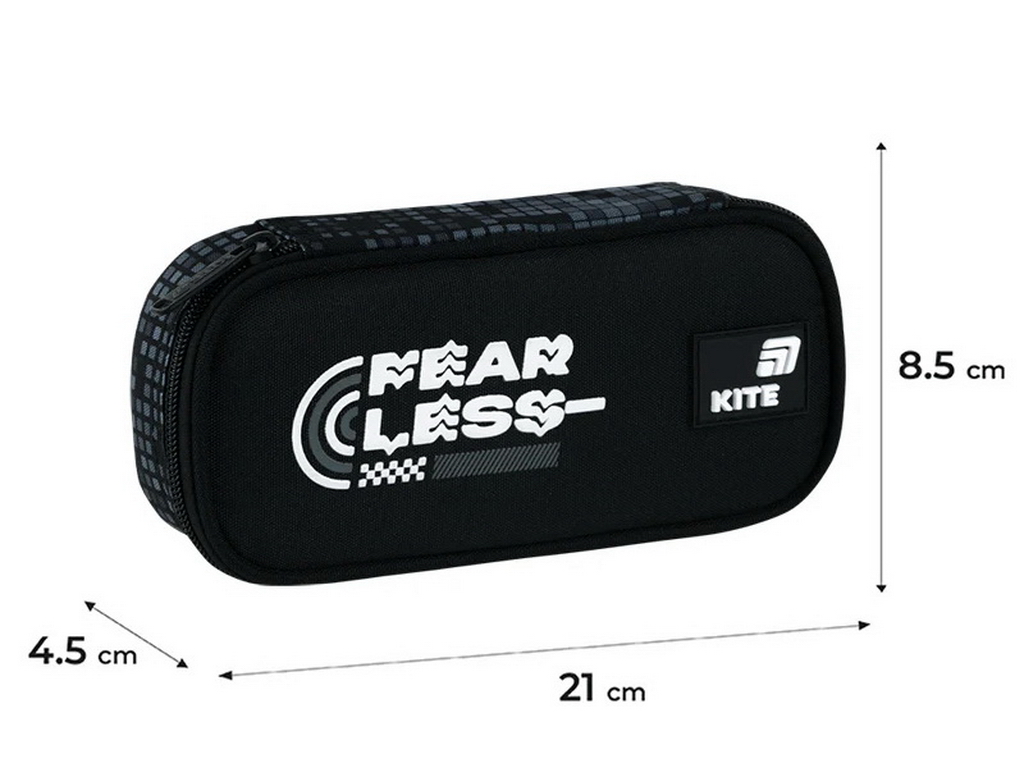 Пенал на 1 відділення Kite Fearless K26-662-4