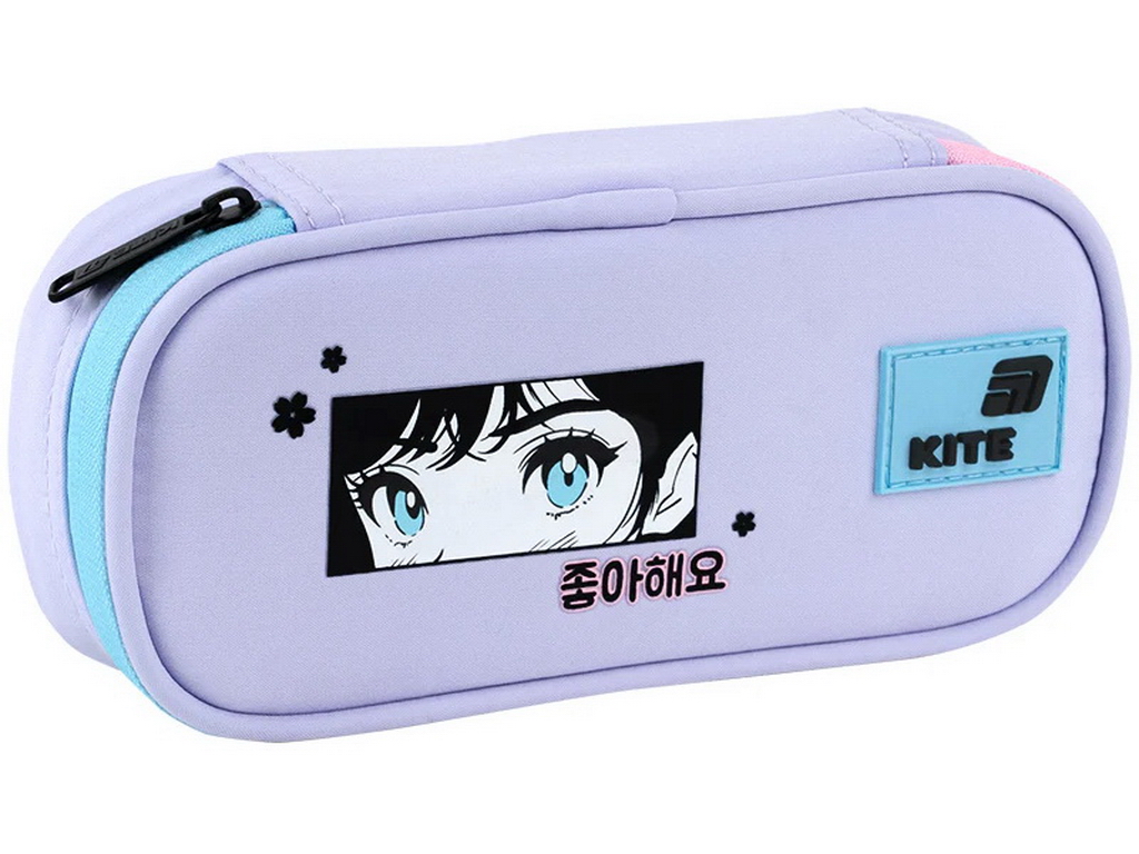 Пенал мягкий с органайзером Kite Sakura K26-662-8, 21 см, на молнии, Kite