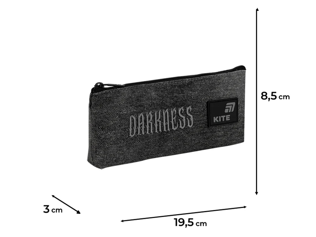 Пенал школьный на 1 отделение Darkness Kite K26-680-6
