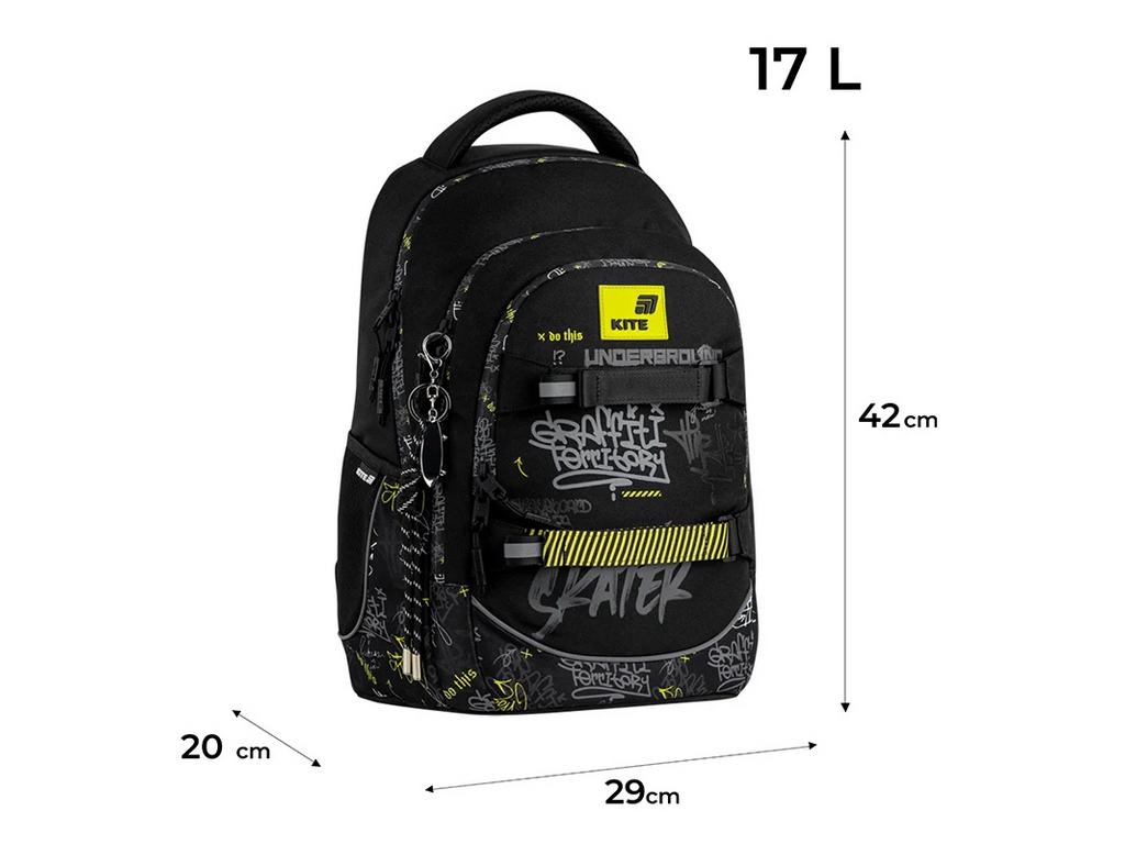 Рюкзак шкільний підлітковий Kite Education teens Graffiti K26-727M-4