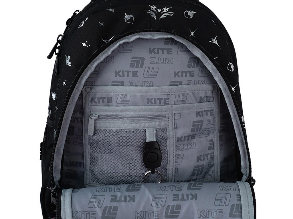 Рюкзак школьный ортопедический Kite Education teens Gothic Elegance, 43 см, светоотражающие элементы