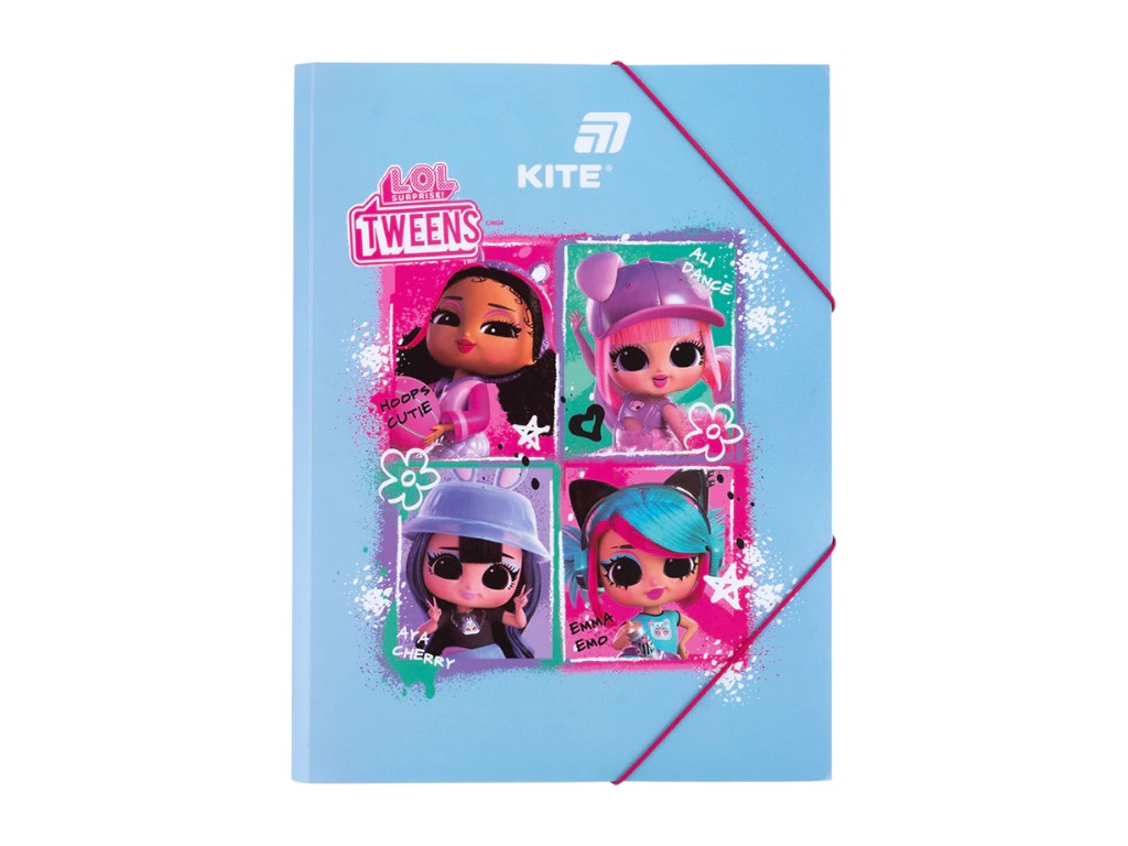 Папка на гумці Kite LOL LO25-247, формат A4, поліпропілен, Kite