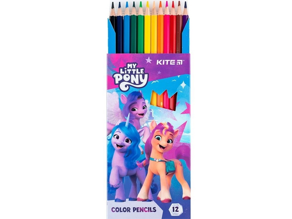 Олівці кольорові My Little Pony 12 шт, Kite