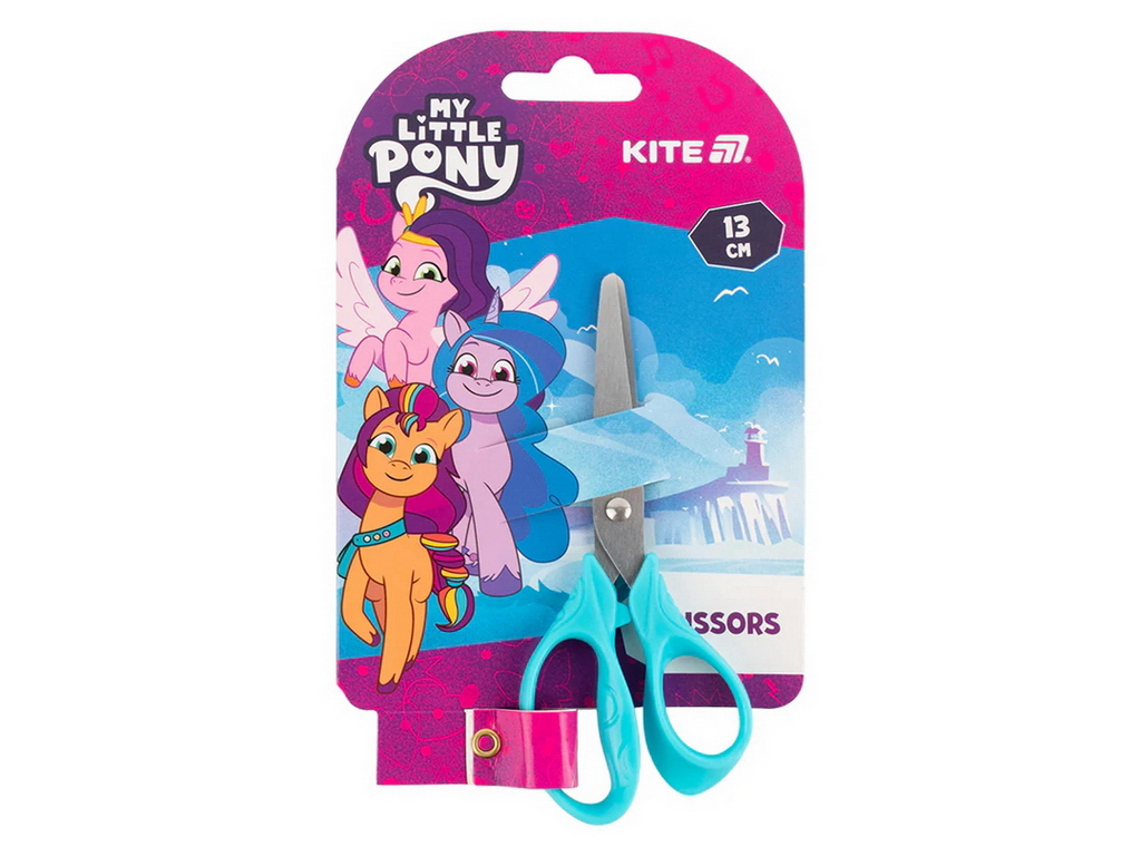 Ножиці дитячі з заокругленими кінчиками My Little Pony, 13 см, Try-me-card, Kite