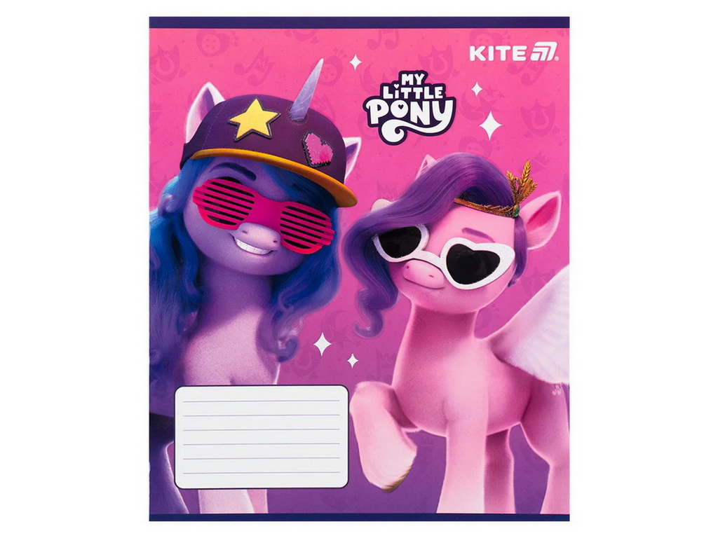Зошит у косу лінію на 12 аркушів, My Little Pony (ціна за 1шт)