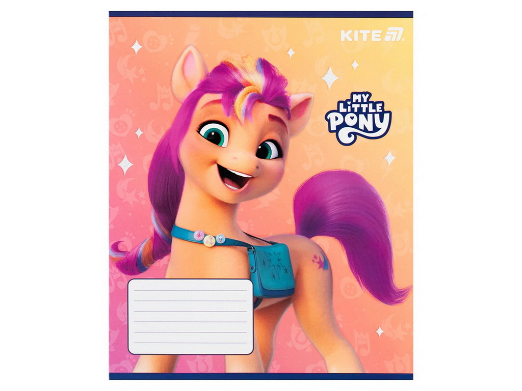 Зошит у косу лінію на 12 аркушів, My Little Pony (ціна за 1шт)
