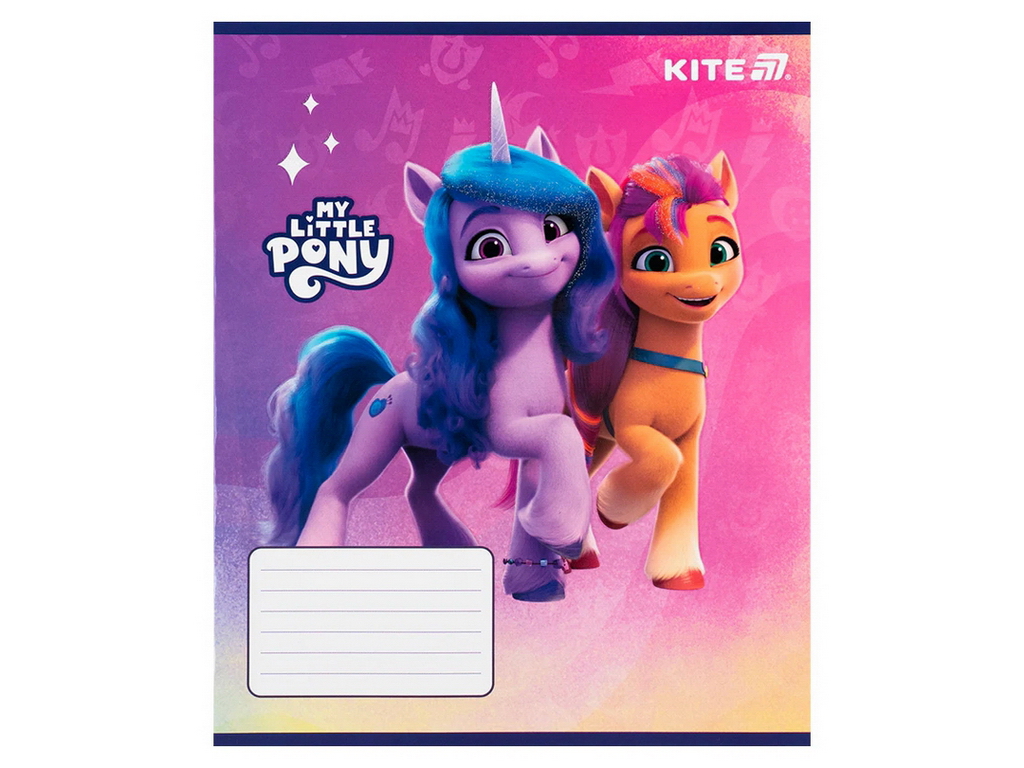 Зошит у косу лінію на 12 аркушів, My Little Pony (ціна за 1шт)