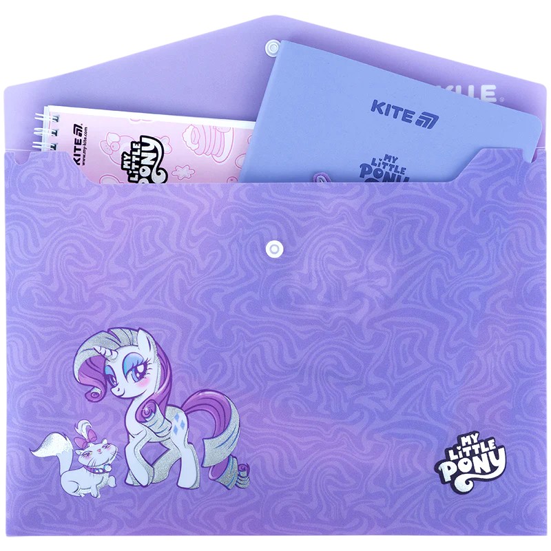Папка на кнопці Kite My Little Pony LP25-244, формат A4, поліпропілен, Kite