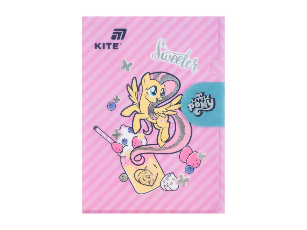 Папка-куточок з клапаном My Little Pony LP25-248, формат A4, поліпропілен, Kite