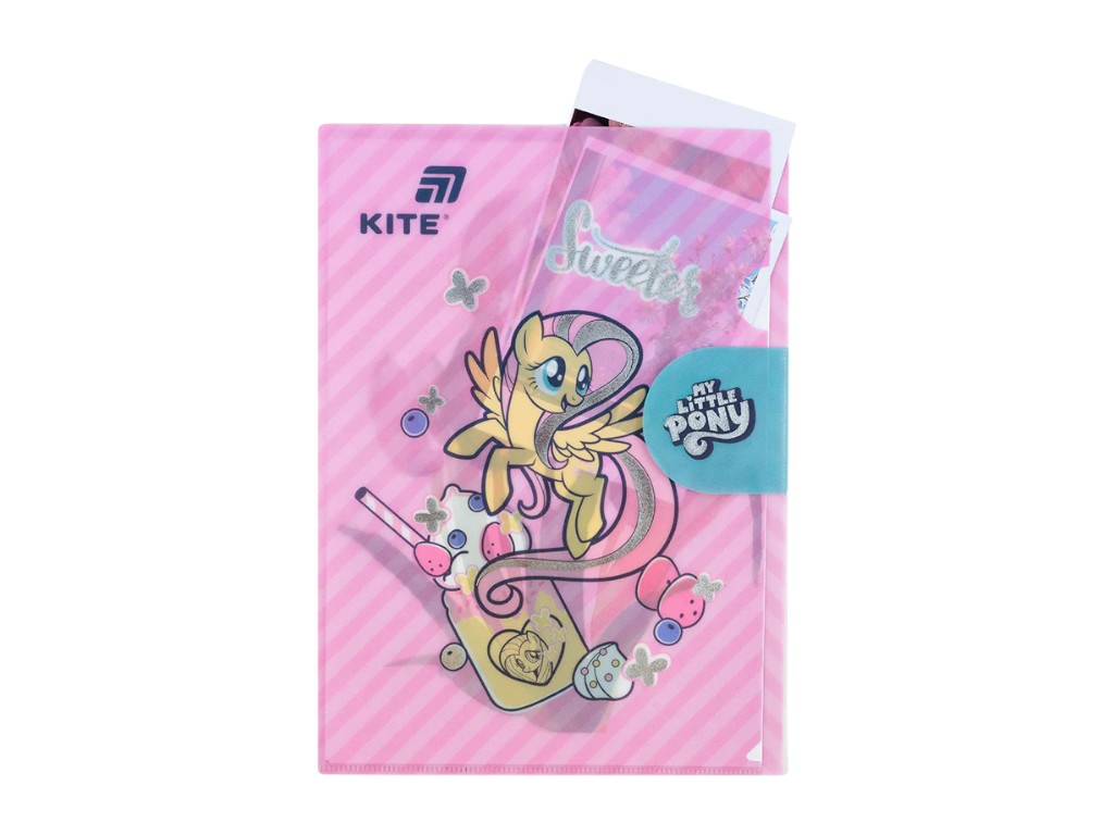 Папка-куточок з клапаном My Little Pony LP25-248, формат A4, поліпропілен, Kite
