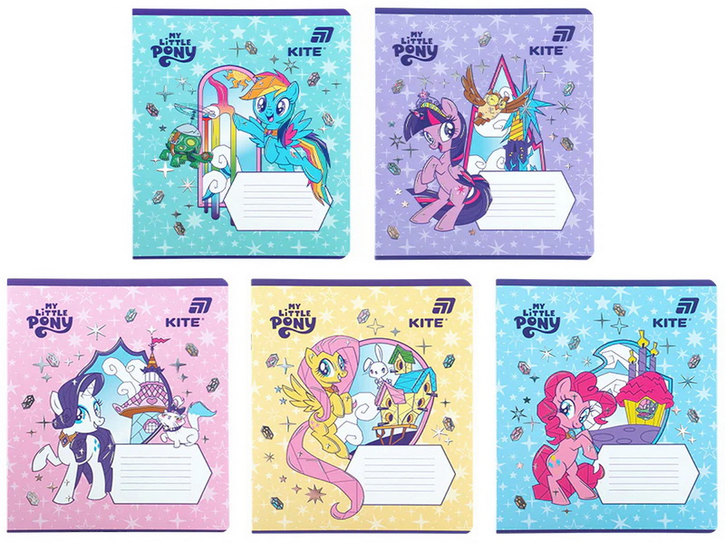Тетрадь в клетку My Little Pony Kite LP26-232, 12 листов, микс видов, цена за 1шт