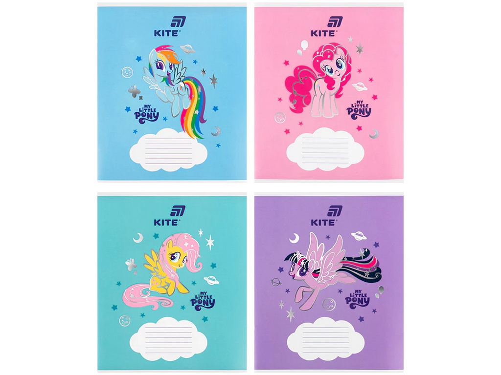 Зошит у косу лінію My Little Pony Kite LP26-235, 12 аркушів, мікс видів, ціна за 1 шт