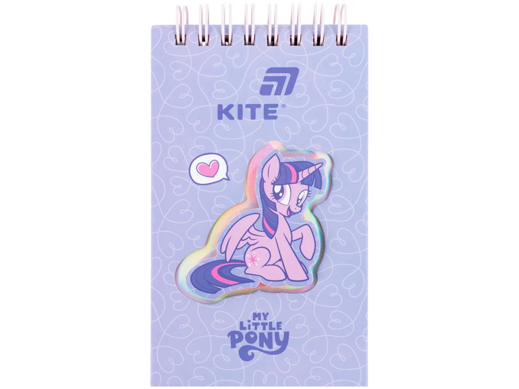 Блокнот на спіралі My Little Pony, 80 аркушів, у лінію, подвійна обкладинка, Kite