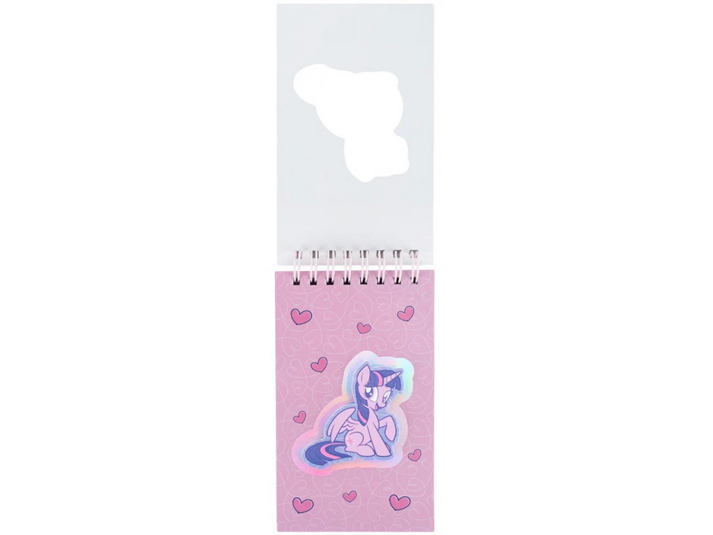 Блокнот на спіралі My Little Pony, 80 аркушів, у лінію, подвійна обкладинка, Kite