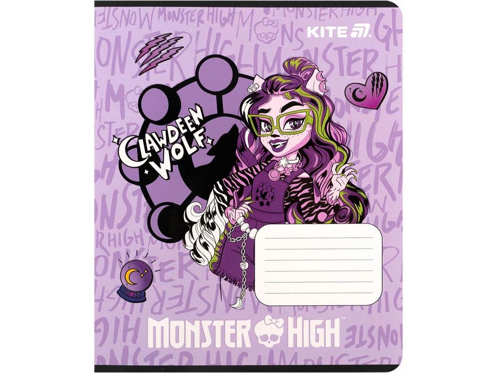 Зошит у клітинку 12 аркушів, Monster High (ціна за 1шт)