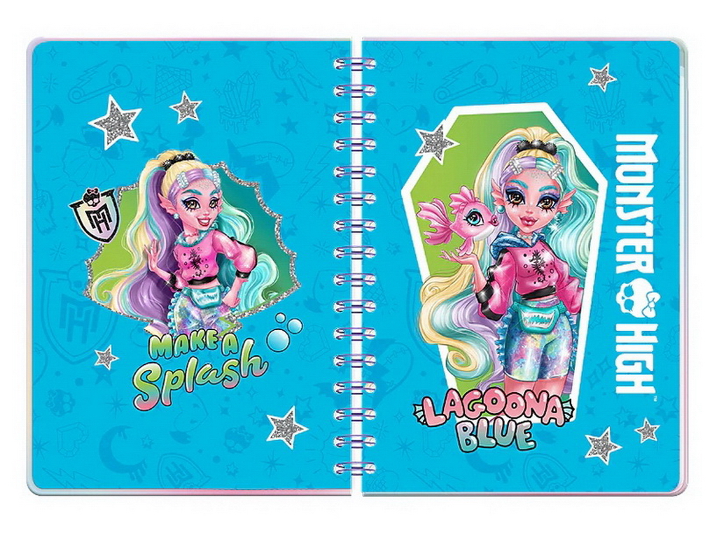 Щоденник на спіралі у твердій обкладинці, Monster High, Kite