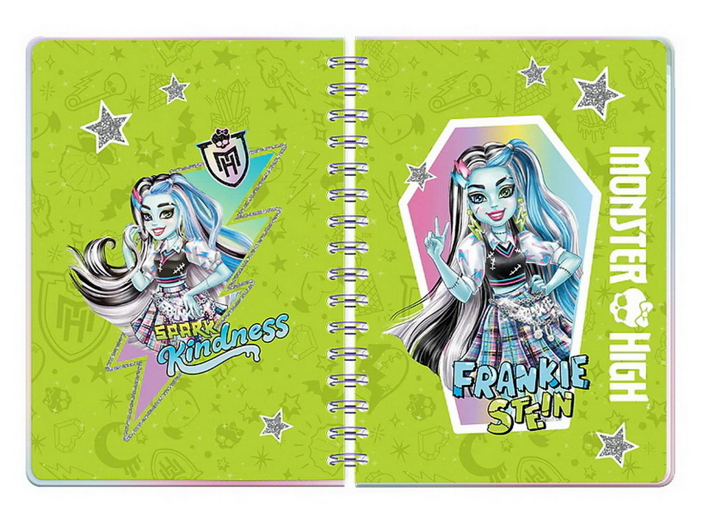 Щоденник на спіралі у твердій обкладинці, Monster High, Kite
