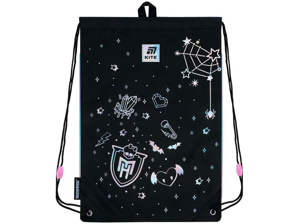 Сумка для обуви Monster High MH25-600M, 46x33 см, на шнурках, Kite