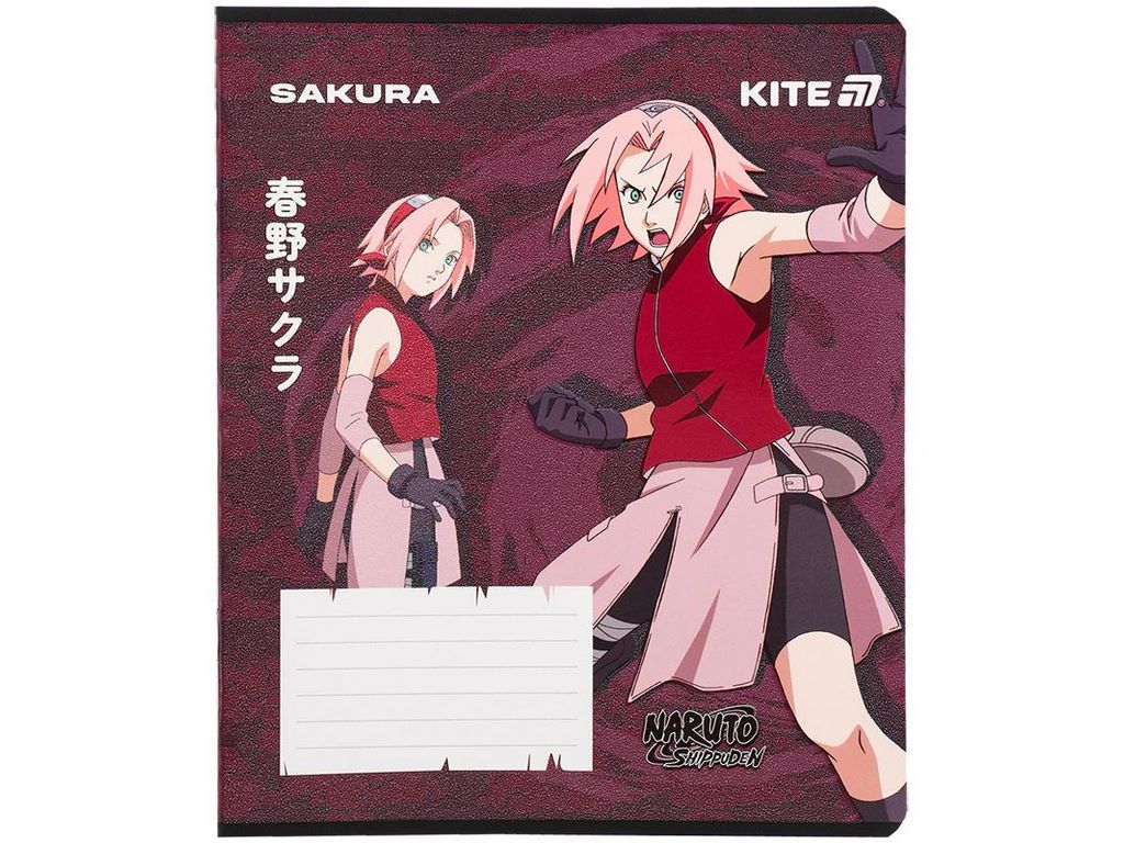 Зошит у клітинку 12 аркушів, Naruto Shippuden (ціна за 1шт)