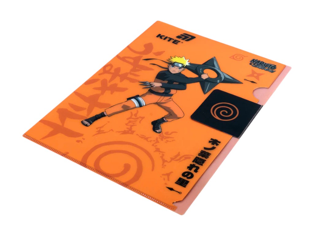 Папка-куточок з клапаном Naruto NR25-248, A4, поліпропілен, Kite