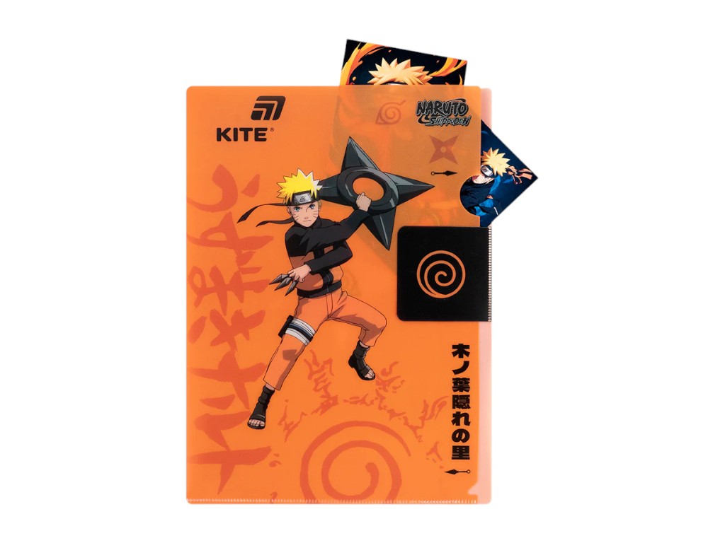 Папка-куточок з клапаном Naruto NR25-248, A4, поліпропілен, Kite