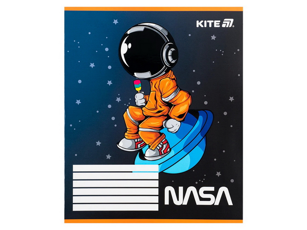 Зошит у косу лінію на 12 аркушів, NASA (ціна за 1шт)