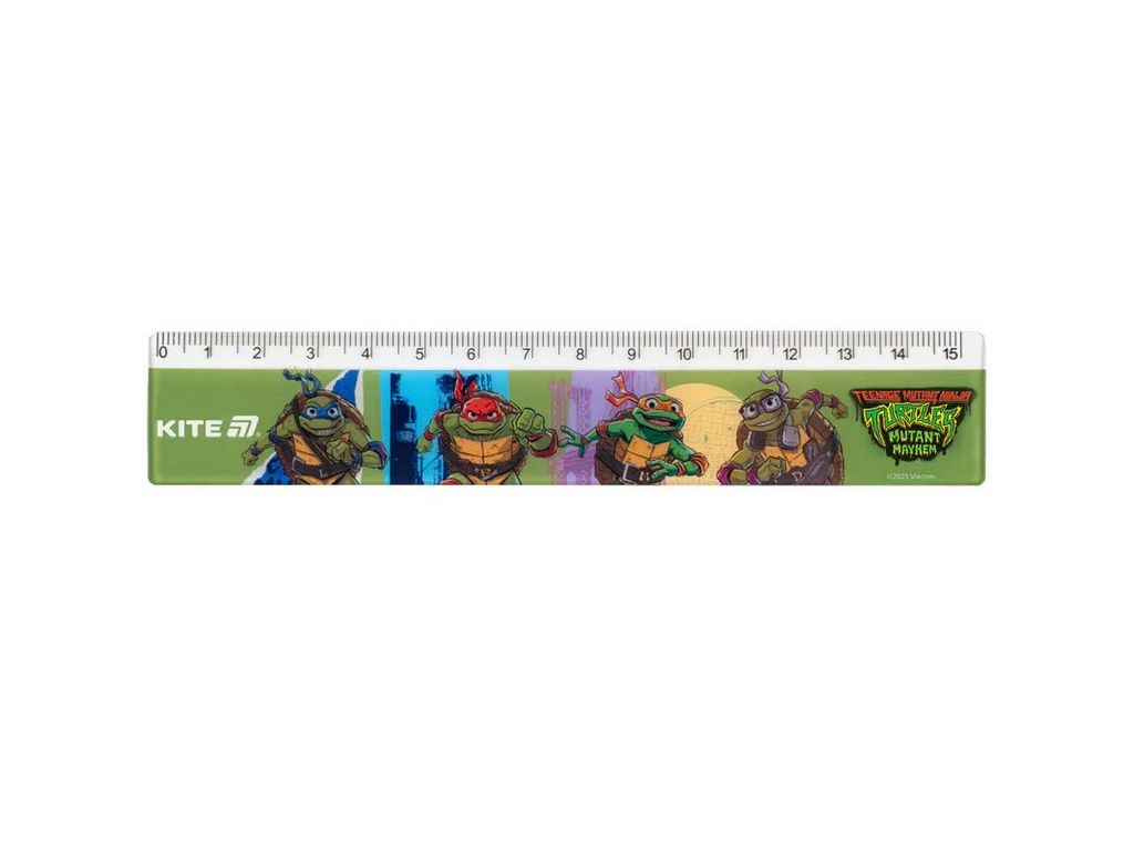 Лінійка пластикова, 15см TMNT Tales of the TMNT, Kite
