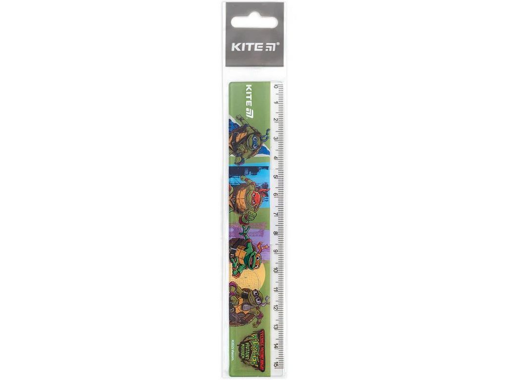 Лінійка пластикова, 15см TMNT Tales of the TMNT, Kite