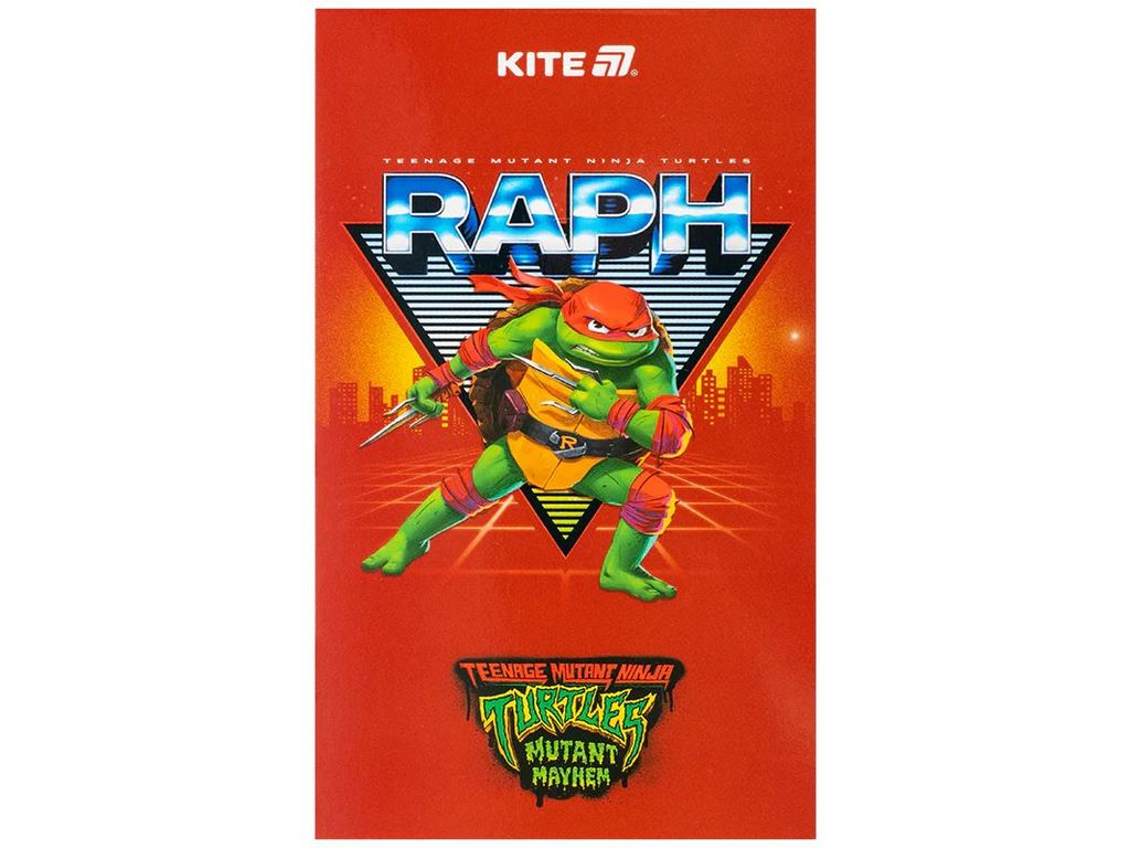 Блокнот-планшет A6, 50 аркушів, TMNT Mutant Mayhem (2023 Movie), Kite