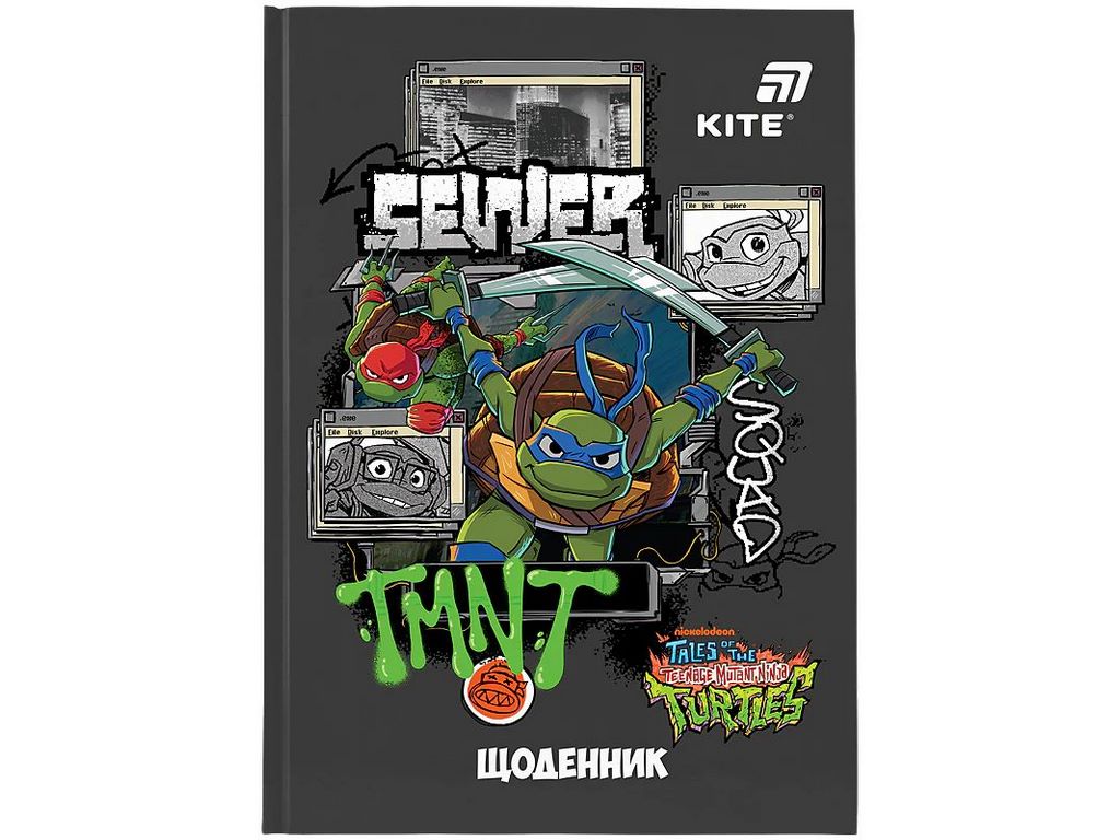 Щоденник шкільний у твердій обкладинці, TMNT Tales of the TMNT, Kite