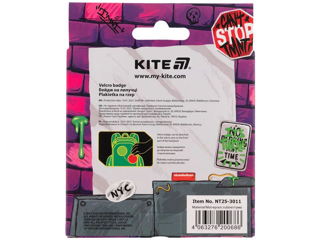 Бейдж на липучці TMNT Tales of the TMNT, Kite